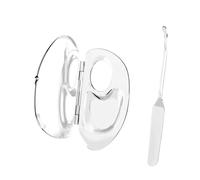 harayaa Palette de maquillage transparente en acrylique pour manucure, mélange de pigments, fond de teint, pour la beauté