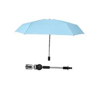 harayaa Parasol Universel avec Pince, Parasol Pliable pour Poussette, Chaise de Plage, Vélo, Pêche, Poussette, Bleu