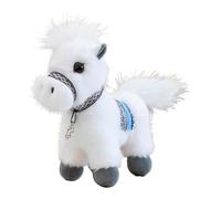 harayaa Peluche Cheval - Cadeau, Souvenir, Douceur - Animal en Peluche pour Adultes et Enfants - Décoration pour Bibliothèque et Maison, Blanc
