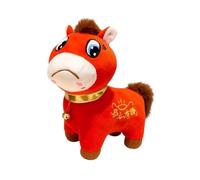 harayaa Peluche de 20 Cm Représentant Un Cheval Porte- pour Le Nouvel An Chinois (2026), à Poser sur Une Table Ou dans Un Salon, Pleurer