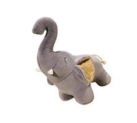 harayaa Peluche éléphant En Velours Doux, Idéale pour Les Fêtes, Les Canapés et Les Lits pour Bébés. Cadeau Parfait pour Un Sommeil Confortable, GRISE