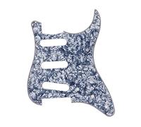 harayaa Pickguard SSS Plaque Pickguard Guitare Électrique 3 Couches Support SSS en PVC Celluloïd 11 Vis Adaptée pour Guitare Moderne Américaine et Mexicaine, Gris Perle