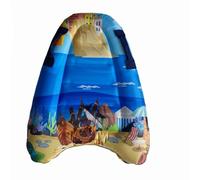 harayaa Planche de Surf Gonflable de Nage Flottante de Mer de Sauvetage Surface Coussinée Antidérapante Deux Poignées Noires, Nouveau Bateau Pirate