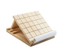 harayaa Planche Inclinée en Bois de Pin Planche d'Étirement Support de Flexibilité Appareil de Rééducation Coussin Talon en Mousse Patins Antidérapants Angles, Grille-4g