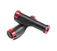 harayaa Poignées de Guidon Vélo avec Manchons Antidérapants Remplacement de Poignée Ergonomique Verrouillage Sécurisé en Caoutchouc Accessoires Protecteurs Ad, Rouge
