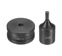 harayaa Poinçon En Acier 40CR pour Travaux électriques de Bricolage, Surface Lisse, Haute Résistance, Poinçon Compact pour Le Travail Des Métaux, 0.6 Cm