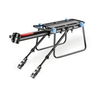 harayaa Porte-Bagages Vélo Porte-Bagages Arrière Support Porte-Sac Plateforme Aluminium Alliage Fixation Rapide sans Outil Réflecteur Intégré Garde Latérale, Style to 1