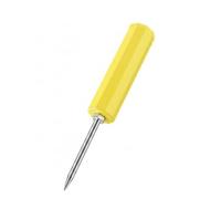 harayaa Porte-Canne à Pêche Support Canne Piquet Terre Tige Pêcheur en PVC Léger avec Insert Fileté et Pointe Acier pour Simple et Robuste Adapté au Plage Berges Camping , Jaune