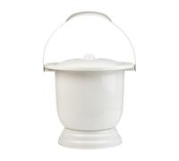 harayaa Pot de urinoir Potty Urina Bucket Toilettes épaissies ménages épaissis avec couvercle Paute de lit portable à la maison, Blanc
