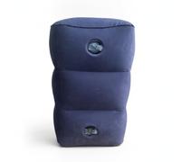 harayaa Pouf Repos pour Pieds avec Surface en Textile Doux et Structure à Niveaux Visibles pour une Fermeté Réglable Adapté à la Détente à la Maison Près Du Lit, Array, Bleu Foncé