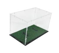 harayaa Présentoir En Acrylique pour Ballons de Rugby 31,8 X 17,8 X 19,8 Cm, Accessoire Polyvalent, Résistant à La Poussière, Robuste et Léger, Support pour S, Style A