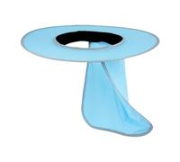 harayaa Protection de Cou Large et Facile à Utiliser avec Rabat pour Casques D'escalade D'été, Bleu