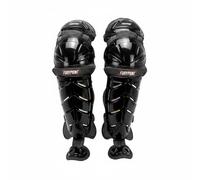 harayaa Protège Genou Baseball Protège Tibia Genouillère Coquille Ajustable Antidérapant Absorption des Chocs Construction Aérée Confort Adapté aux Séances de Pratique Tournois Sports de Terrain