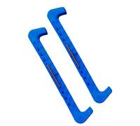 harayaa Protège- Patin à Glace PVC Couverture Patinage Garde- Ajustable Accessoire Ressort Souple Intégré et Antidérapantes Rayées Adapté pour Hockey Entreposage Transport, Blue