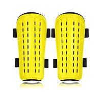 harayaa Protège-Tibias de Football Sécurité Jambe Technologie Antichoc Fixation Adaptation Morphologique Pratique pour Adulte Sport Collectif, Jaune, Jaune
