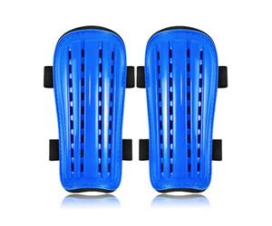 harayaa Protège-Tibias de Football Sécurité Jambe Technologie Antichoc Fixation Adaptation Morphologique Pratique pour Adulte Sport Collectif, Bleu, Bleu