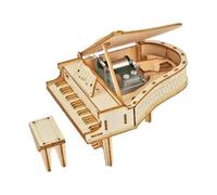 harayaa Puzzles 3D pour Adultes, Kit de Modèle de Boîte à Musique de Piano, Boîte à Musique Esthétique En Bois, Kit de Puzzle pour Hommes Femmes Adolescents, Modèle A