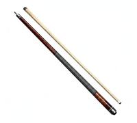 harayaa Queue de Billard Américaine pour Jeu de Loisirs Bâton de Billard en Bois et Métal Tige en Deux Pièces Fût Conique Sensation Régulière Embout 13mm, Marron