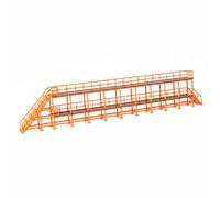 harayaa Railroad Élément de Passage sur Rail avec Marches de Sécurité Garde-Fou et Design Industriel en Plastique pour Maquette Réaliste Adapté à la, Plateforme De Maintenance T72B