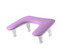 harayaa Reste du bras à ongles, manucure Repos de repos de bras, hauteur réglable pratiques repos manucure pour le salon nail nail art maison, Violet