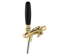 harayaa Robinet de Bière Distributeur Tireuse Bec Courbé Mécanisme à Levier Raccord 5/8 Laiton Inox Pression Constante Adapté au Bar à Domicile Taverne Professionnelle Barbecue Extérieur