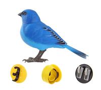 harayaa Robot Oiseau Jouet électronique Oiseau Figurine Jouet pour Garçons Filles, Mésange bleue