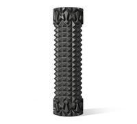 harayaa Rouleau de Massage Musculaire Rouleau en Mousse Texturée Cylindrique Masseur Trigger Point Auto-massage Accessoire de Fitness en Eva et Pvc Adapté au, Noir