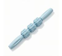 harayaa Rouleau de Massage Rouleau Musculaire Bâton Outil d'Auto-massage Détente des Tensions Concept Ergonomique Nœuds Rotatifs Robustes Acier Inoxydable, Blue