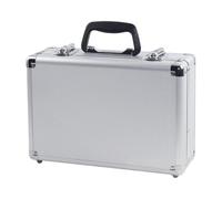 harayaa Sac de Transport pour Radiocommande, étui Robuste et Léger, Rembourrage En Mousse, Matériau MDF Aluminium pour Les Passionnés de Modélisme Aérien, Argent