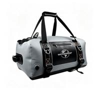 harayaa Sac Queue Étanche Sacoche Selle Valise Arrière Sac Casque PVC Imperméable Corps Structuré Attaches Renforcées pour Fixation sur Arrière Poignée, Array, Gris, 90L 34 34 82cm