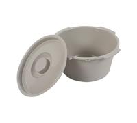 harayaa Seau de Rechange pour Seau de Toilette, Demi-seau pour Chaise Percée, Forte Capacité de, Seau de Toilette Polyvalent Stable pour Personnes âgée