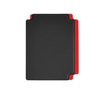 harayaa Séparateur de Cartes à Collectionner En Cuir PU, Vertical et Horizontal, avec Onglets, Organisateur Portable, Idéal pour Les Jeux, Les Cartes de Sport, Noir rouge
