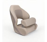 harayaa Siège de Barre Marin Siège de Bateau Chaise de Pilote Fauteuil de Navigation avec Dossier Haut Ergonomique Rembourrage Épais et Base Moulée Matériaux