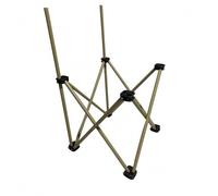 harayaa Siège Extérieur Pliable Support Chaise Base Support Stand Structure Métal Cadre Portable Antidérapant Stable Convient au Camping Pêche Randonnée Pique-Nique Bivouac, Grand 39x39x63cm, Beige