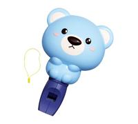 harayaa Sifflet D'animal de Dessin Animé Jouet éducatif Sifflet pour Enfants Instrument de Musique Jouet de Bruit En Matériau PP Lisse pour Fête D'ann, Bleu