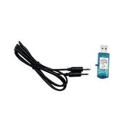 harayaa Simulateur de Vol USB pour Avion Télécommandé avec Logiciel de Simulation Jeu Disque Pièces Adaptateur en Plastique Multifonction Adapté à