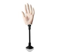 harayaa Simulateur d'Entraînement Ongles 'Entraînement Manucure Main Support Ventouse Bras Flexible Silicone Réaliste Positionnement Ajustable, Array, Blanc Cassé