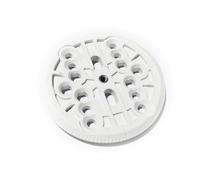 harayaa Snowboard Disque de Fixation Plaque de Montage Plateau d'angle Insert Central Coulissant en Plastique avec Marquages de Degrés pour Positionnement, Blanc