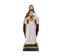 harayaa Statue de Jésus en résine, figurine de européen, petite décoration de table, sculpture religieuse pour salon, chambre à coucher