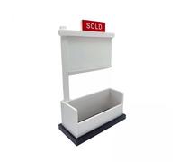 harayaa Support à Cartes de Visite en Bois pour Agent Immobilier Présentoir de Bureau pour 100 Cartes Organisateur de Comptoir avec Fini Lisse Conçu pour, 3 pièces