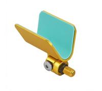 harayaa Support de Canne à Pêche Porte-Canne Repose-Canne Tête de Support Aluminium Alliage Léger 4cm×4.5cm Angle Modulable avec Retour Automatique Montage, Or
