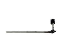 harayaa Support de Cymbale Batterie Support Bras d'Extension Attache Tige Droite Monture Sécurisée avec Vis de Blocage Finition Argent Texturé Compatible 22