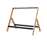 harayaa Support de Guitare Porte-guitare Rack En Bois Pliable avec Système Amovible Adapté Au Utilisation Professionnelle, Tenir 6 Guitares
