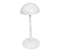 harayaa Support de perruque support de perruque décoratif multifonctionnel de chapeau pratique affichage portable pour le salon marketing beuty salon, Blanc