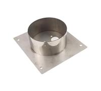 harayaa Support de Plaque de Montage Chauffage Support Socle Fixation Chauffage Plaque Flasque Montage Plancher Structure Acier Résistante, 20 X 18 X 3 Cm