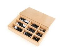 harayaa Support Didactique Calcul Perles en Bois Tiges à Extrémités Bou s pour Pratique du Comptage s Nombres pour Enfants Dâge Préscolaire à la, Noir 8MM 90PC