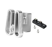 harayaa Support Porte-Bagages Avant Vélo Adaptateur Aluminium Alliage Bracket Montage Rapide Complète Set Convient pour Cyclistes de Loisirs Sports Extérieurs, Argent