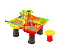 harayaa Table de Jeu Plage Jouets Sable Eau Seau Pelle pour Enfants Multifonction Portable Stimule Créativité Adaptée Activités Plage Baignoire Piscine Jardin, 45x45x35cm