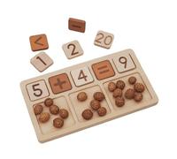 harayaa Tableau Arithmétique Enfant Kit de Calcul Chiffres 0 à 20 Cinq Signes Mathématiques Planche de Numération à Alvéoles Blocs à Déplacer Introduction aux