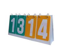 harayaa Tableau de Bord Comptoir de Score Pliable Tableau D'Affichage Jeux Sportifs Numérotation Claire Manipulation Facile Adapté Aux Entraînements et Compét, Vert jaunâtre